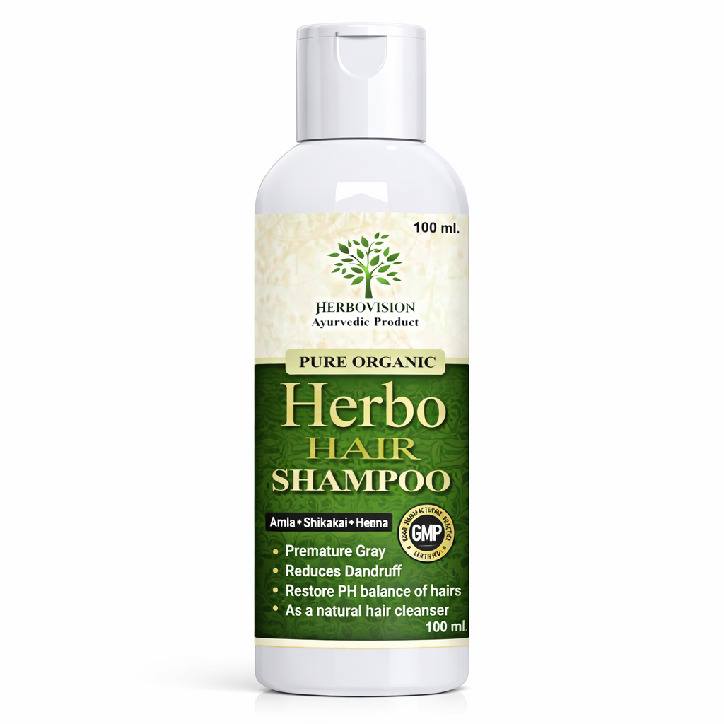 Herbovision Herbal Hair Fall Control Shampoo – Strong, Thick & Healthy Hair (100ml)