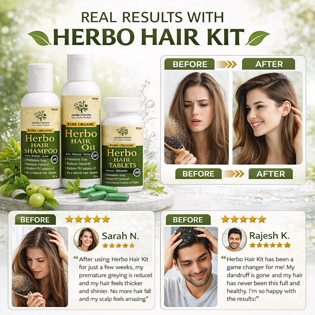 Complete Hair Regrowth Kit – Advanced Herbal Solution for Hair Fall & Hair Growth
