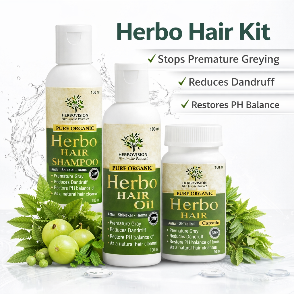 Complete Hair Regrowth Kit – Advanced Herbal Solution for Hair Fall & Hair Growth